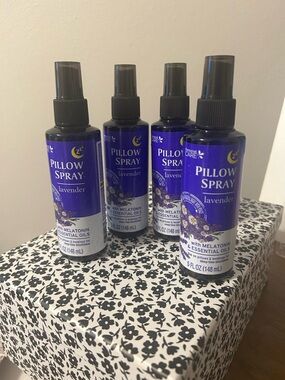 Lavender Pillow Spray with Melatonin & Essential Oils- 4 -5 fl oz bottles